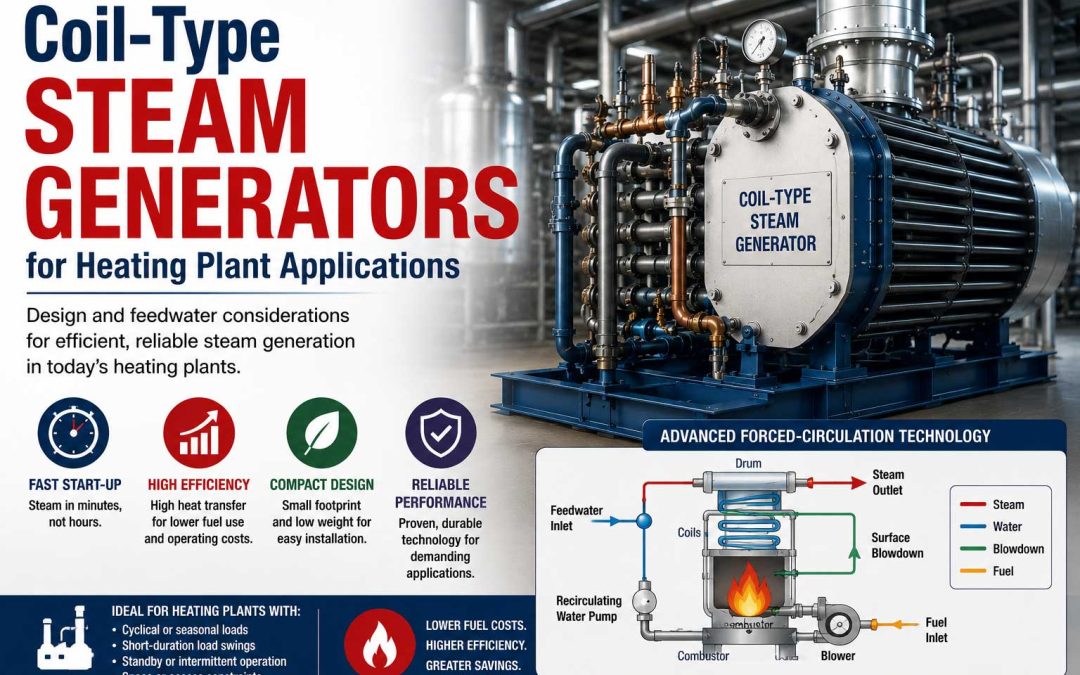 Coil-Type Steam Generators for Heating Plant Applications