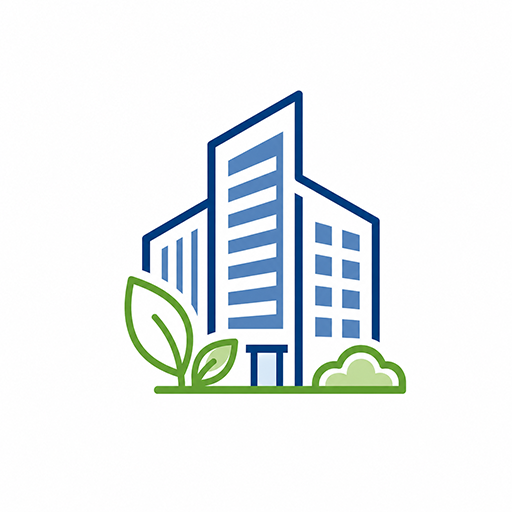 Eco-friendly commercial office buildings icon for Sustainable Performance Solutions